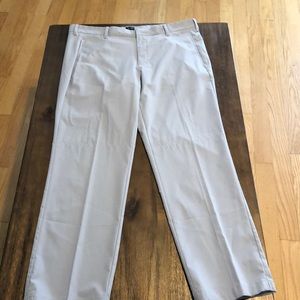 Adidas flat front gray golf pants 38x32 GUC